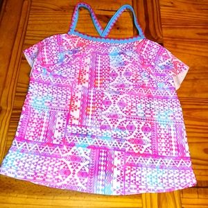 SO Girl's Tankini Colorful Top